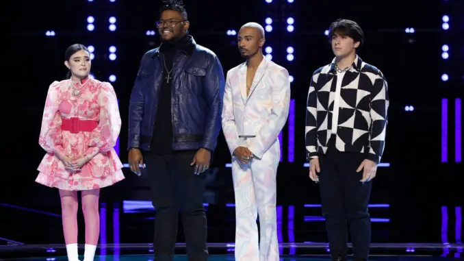 The Voice -- “Live Top 16 Performances” - Alyssa Witrado, Justin Aaron, Kevin Hawkins, Kique