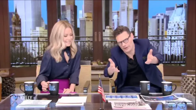 Kelly Ripa Ryan Seacrest talk about Andy Cohen Snub Live with Kelly and Ryan