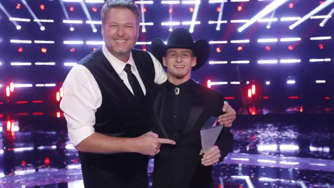 Blake Shelton Bryce Leatherwood The Voice 2022 winner