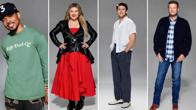 The Voice 23 Chance the Rapper Kelly Clarkson Niall Horan Blake Shelton