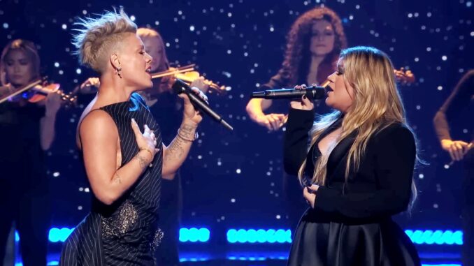 Pink and Kelly Clarkson iHeartRadio Awards