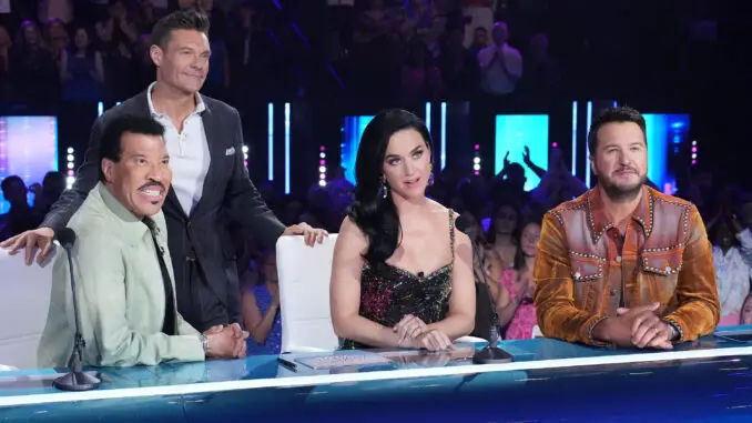 American Idol 2023 Lionel Richie, Ryan Seacrest, Katy Perry, Luke Bryan