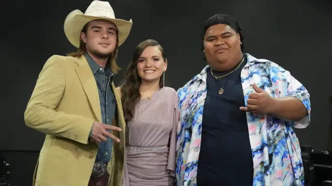 American Idol 2023 Colin Stough, Megan Danielle, Ian Tongi