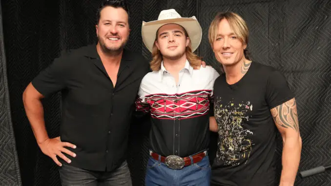 American Idol 2023 Finale - Luke Bryan, Colin Stough Keith Urban