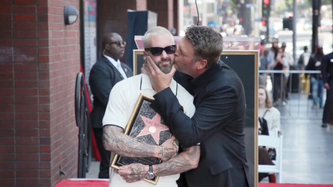 Adam Levine, Blake Shelton, Hollywood Walk of Fame