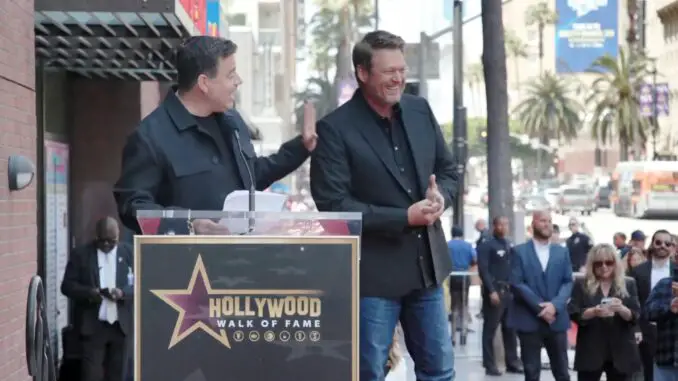 Carson Daly, Blake Shelton Hollywood Walk of Fame