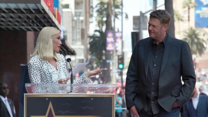 Gwen Stefani, Blake Shelton Hollywood Walk of Fame