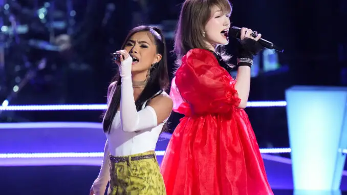 The Voice season 24 Battles - Kaylee Shimizu, Elizabeth Evans