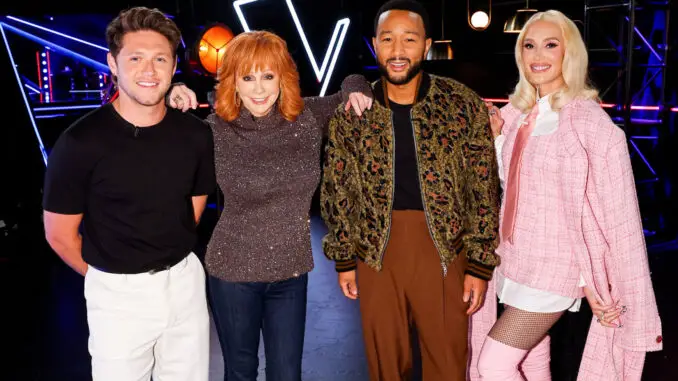 The Voice 32 - Niall Horan, Reba McEntire, John Legend, Gwen Stefani