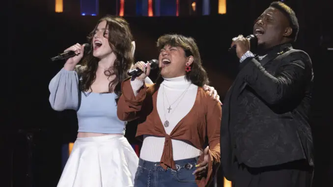 American Idol 2024 - ABI CARTER, JULIA GAGNON, ODELL BUNTON JR.