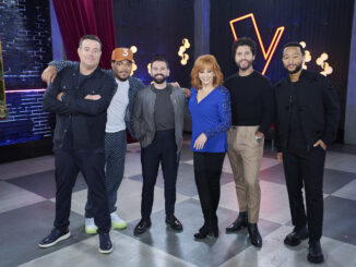 The Voice 25 - Carson Daly, Chance the Rapper, Shay of Dan + Shay, Reba McEntire, Dan of Dan + Shay, John Legend