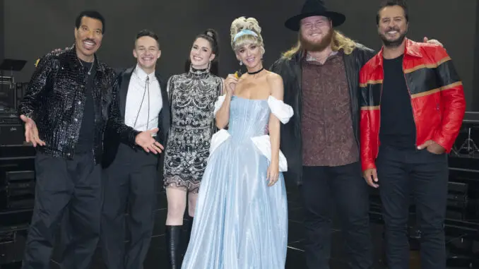 LIONEL RICHIE, JACK BLOCKER, ABI CARTER, KATY PERRY, WILL MOSELEY, LUKE BRYAN - American Idol 2024 Top 3