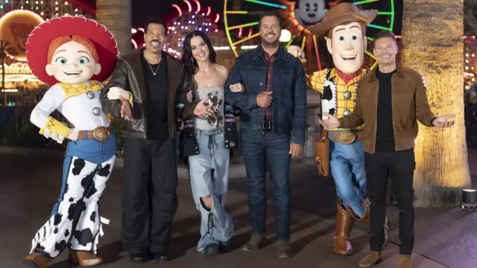 LIONEL RICHIE, KATY PERRY, LUKE BRYAN, RYAN SEACREST - American Idol 2024 Top 5 Disney Night