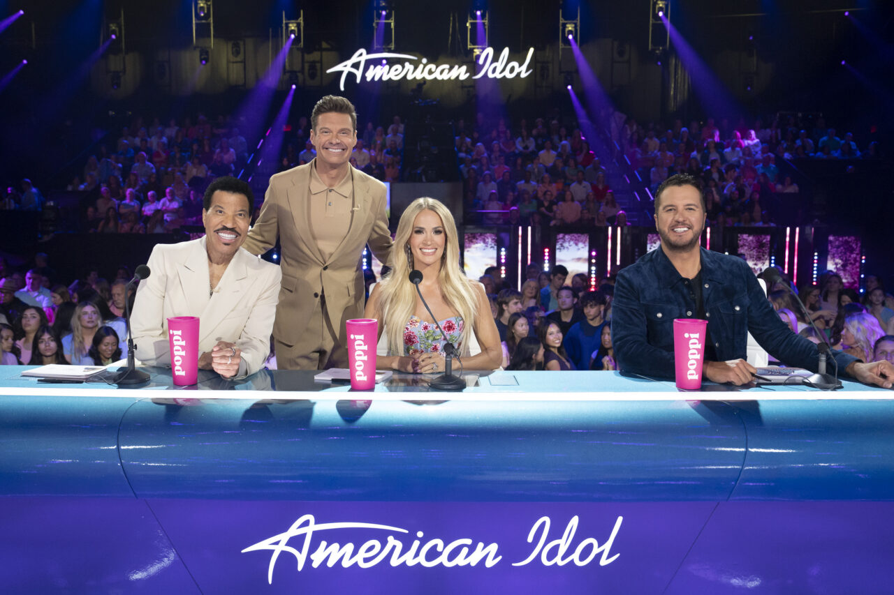 LIONEL RICHIE, RYAN SEACREST, CARRIE UNDERWOOD, LUKE BRYAN - American Idol 2025
