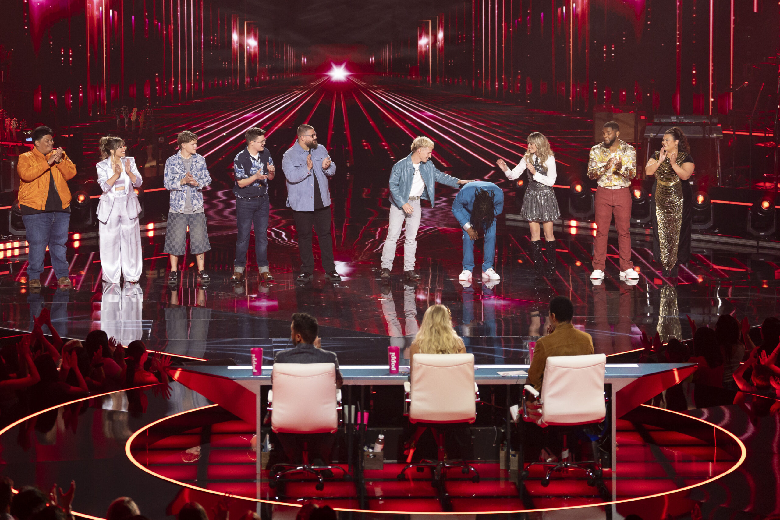 ISAIAH MISAILEGALU, DREW RYN, OLIVIER BERGERON, JOSH KING, CH?, BAYLEY LITTRELL, DESMOND ROBERTS, ZAYLIE WINDSOR, VICTOR SOLOMON, AMANDA BARISE - American Idol 2025