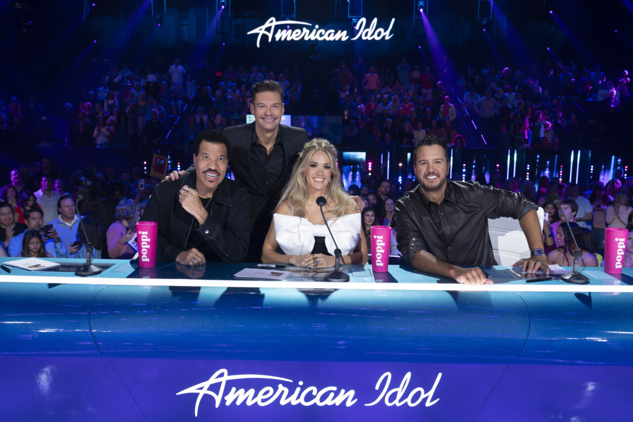 LIONEL RICHIE, RYAN SEACREST, CARRIE UNDERWOOD, LUKE BRYAN - American Idol 2025