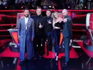 John Legend, Carson Daly, Michael Buble, Kelsea Ballerini, Adam Levine - The Voice 27 finale