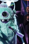 THE MASKED SINGER: L-R: Monster and host Nick Cannon in the "Mask On Face Off" series premiere of THE MASKED SINGER airing Wednesday, Jan 2 (9:00-10:00 PM ET/PT) on FOX. © 2019 FOX Broadcasting.  CR: Michael Becker / FOX.