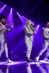 THE FOUR: BATTLE FOR STARDOM: Season one contestant Zhavia (C) performs in the "Week Seven" episode of THE FOUR: BATTLE FOR STARDOM airing Thursday, July 26 (8:00-10:00 PM ET/PT) on FOX. CR: Ray Mickshaw / FOX. © 2018 FOX Broadcasting Co.