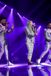 THE FOUR: BATTLE FOR STARDOM: Season one contestant Zhavia (C) performs in the "Week Seven" episode of THE FOUR: BATTLE FOR STARDOM airing Thursday, July 26 (8:00-10:00 PM ET/PT) on FOX. CR: Ray Mickshaw / FOX. © 2018 FOX Broadcasting Co.