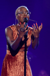 THE FOUR: BATTLE FOR STARDOM: Contestant Leah Jenea performs in the "Week Seven" episode of THE FOUR: BATTLE FOR STARDOM airing Thursday, July 26 (8:00-10:00 PM ET/PT) on FOX. CR: Ray Mickshaw / FOX. © 2018 FOX Broadcasting Co.