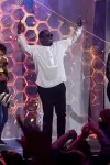 THE FOUR: BATTLE FOR STARDOM: L-R: Judge DJ Khaled and his son Asahd Khaled, and judges Sean "Diddy" Combs and Meghan Trainor in the "The Finale" Season Two finale episode of THE FOUR: BATTLE FOR STARDOM airing Thursday, August 2 (8:00-10:00 PM ET/PT) on FOX. CR: Ray Mickshaw / FOX. © 2018 FOX Broadcasting Co.